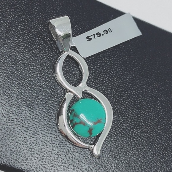 Jewelry - Turquoise .925 Sterling Silver Pendant